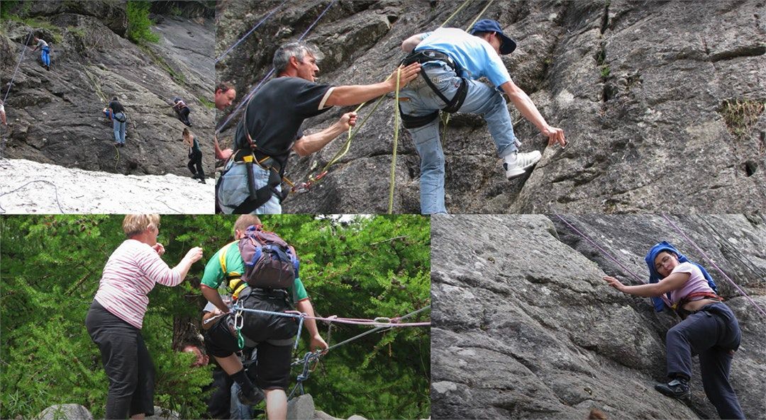 escalade pour handicapés mentaux