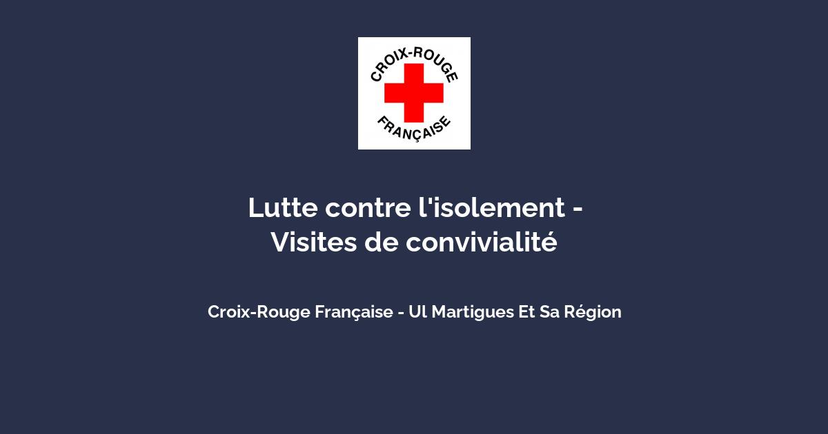 Lutte contre l'isolement - Visites de convivialité avec Croix-Rouge ...