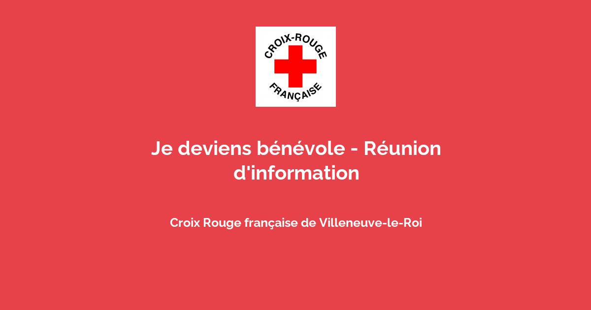 Je deviens bénévole - Réunion d'information avec Croix Rouge Française ...