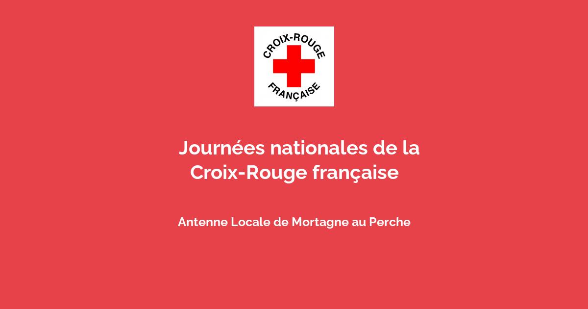🙋 Journées nationales de la Croix-Rouge française avec Antenne Locale ...