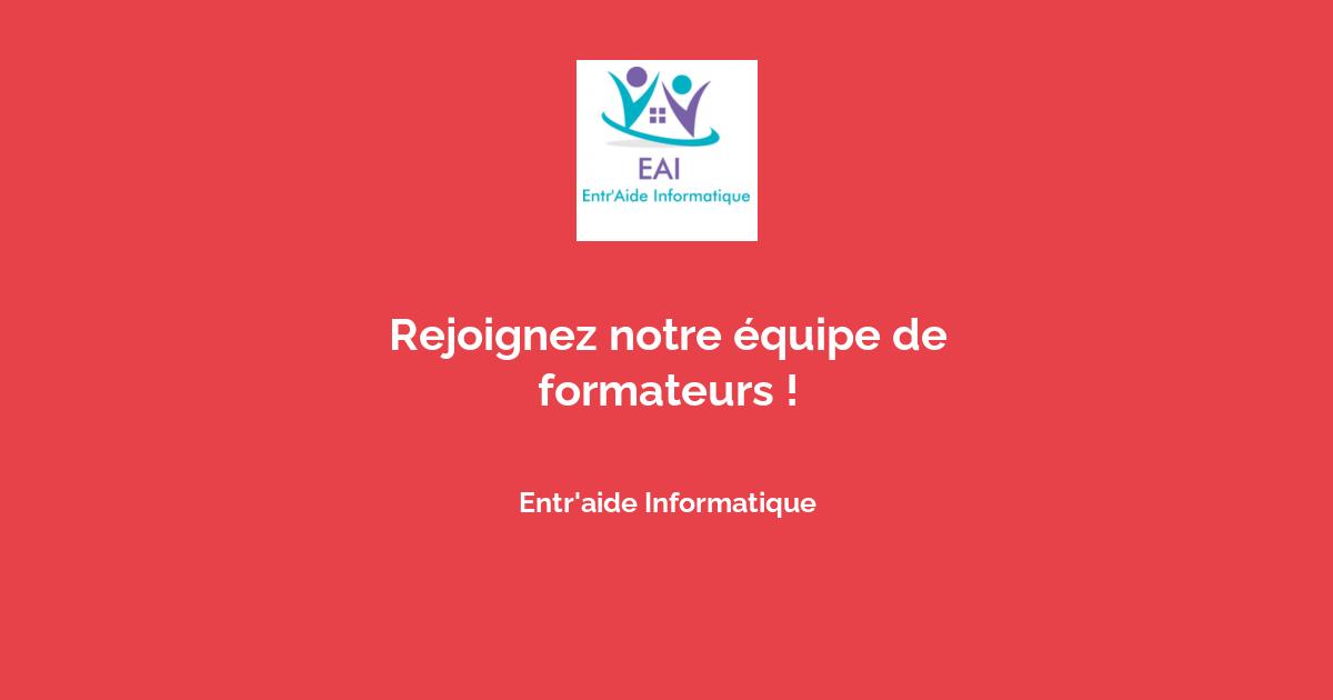 Rejoignez Notre quipe De Formateurs Avec Entr aide Informatique rejoignez-notre-quipe-de-formateurs-avec-entr-aide-informatique